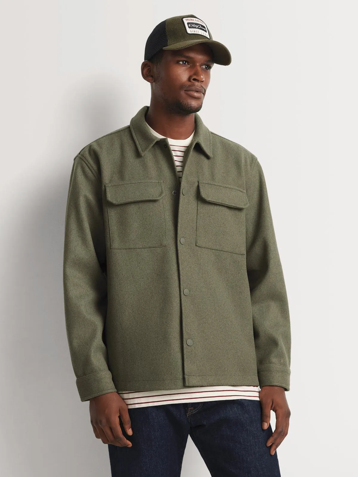 Men's Markkham Melton Green Overshirt