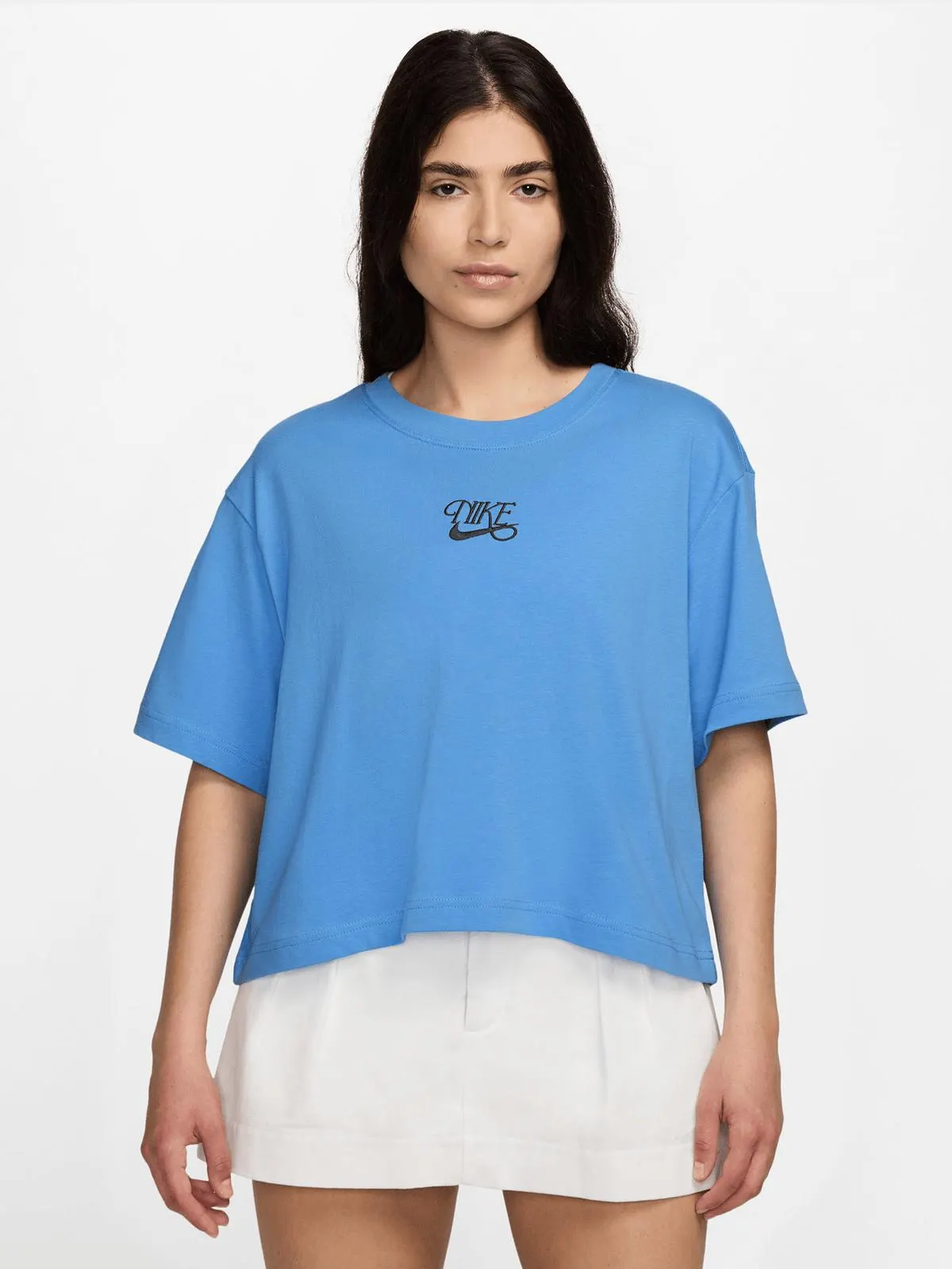 Womens Nike Sportswear University Blue Crop Top