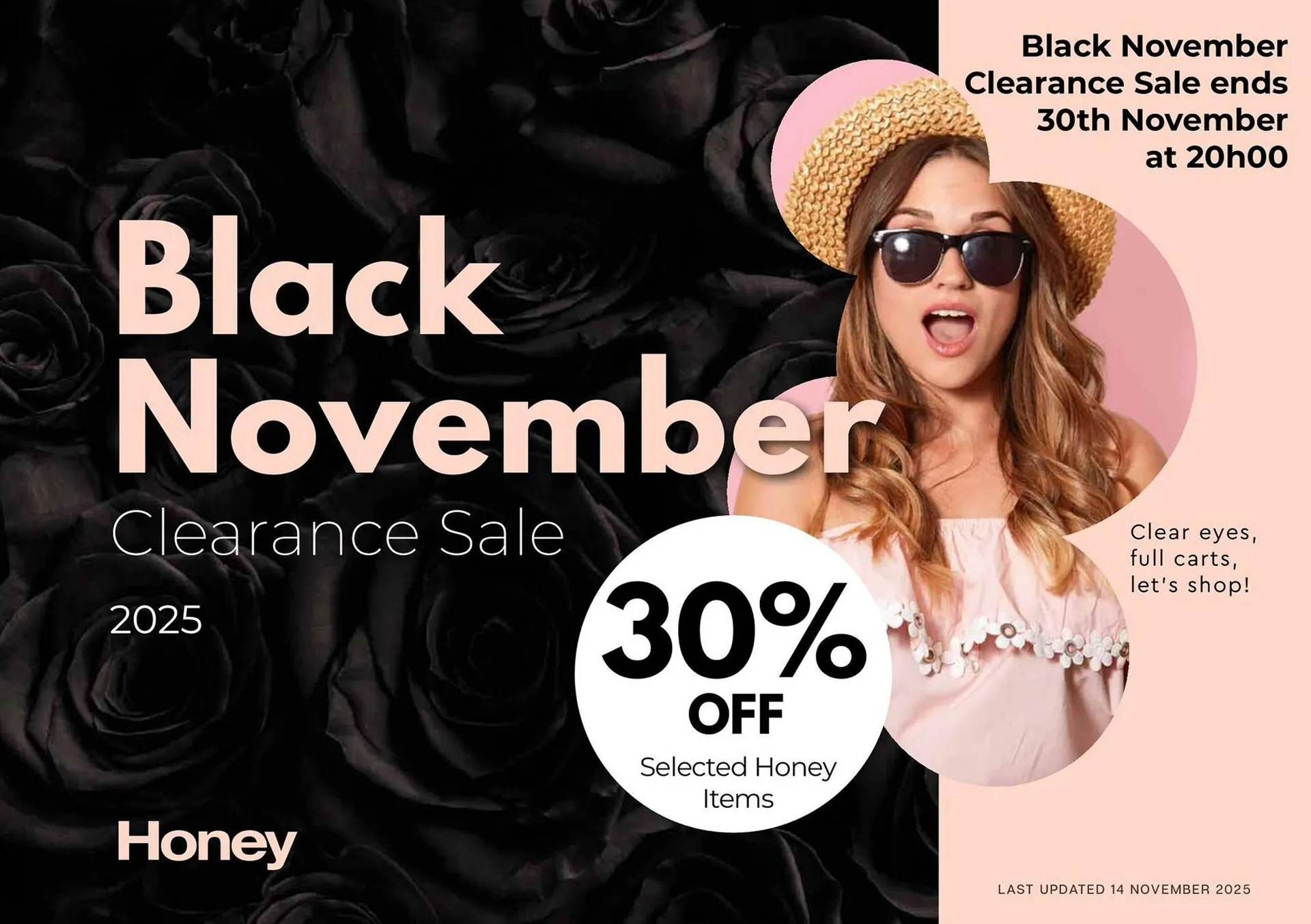 Honey Fashion Accessories catalogue from 14 November to 30 November 2025 - Catalogue Page 1