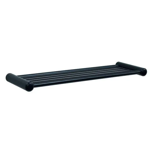 Omega Matt Black Slatted Soap Holder 35 x 98 x 335mm