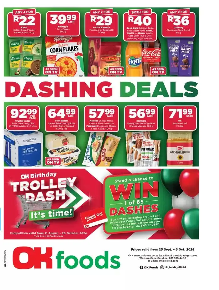 OK Foods weekly specials from 25 September to 6 October 2024 - Catalogue Page 1