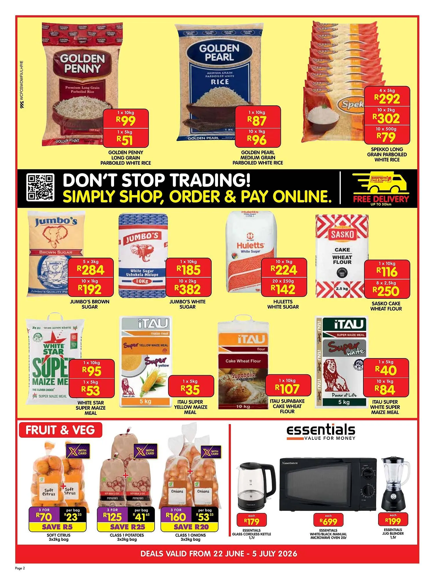 Shoprite catalogue from 22 June to 5 July 2026 - Catalogue Page 2