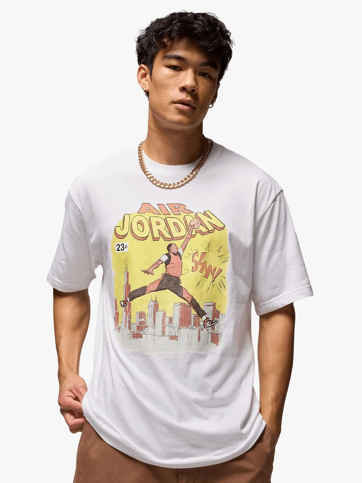 Jordan Men's Comic White T-Shirt