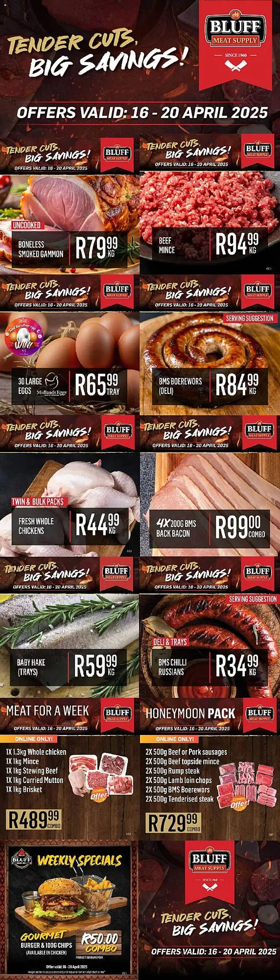 Bluff Meat Supply catalogue from 16 April to 20 April 2025 - Catalogue Page 1