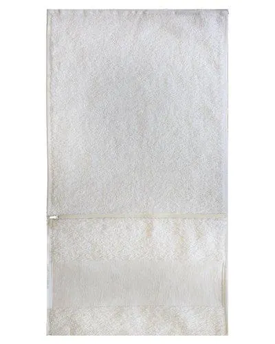 Bunty’s Gym Towel with Zip (450GSM)(30x075cm)(Optical White)