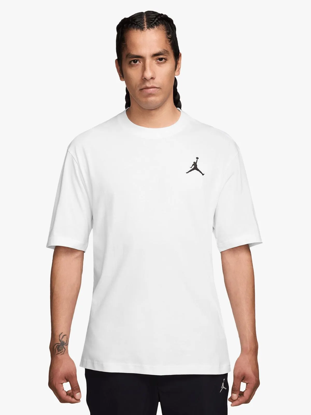 Jordan Men's Jumpman Embroidered Crew White T-shirt