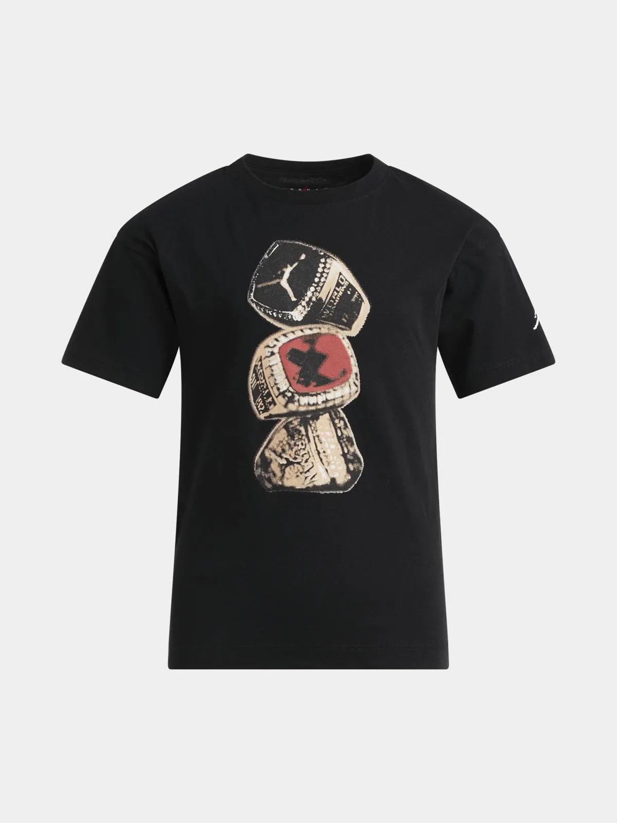 Jordan Unisex Youth Jersey Ring Stack Black T-Shirt