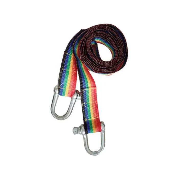 Autogear Shackle Tow Strap 5 Ton Multi Colour