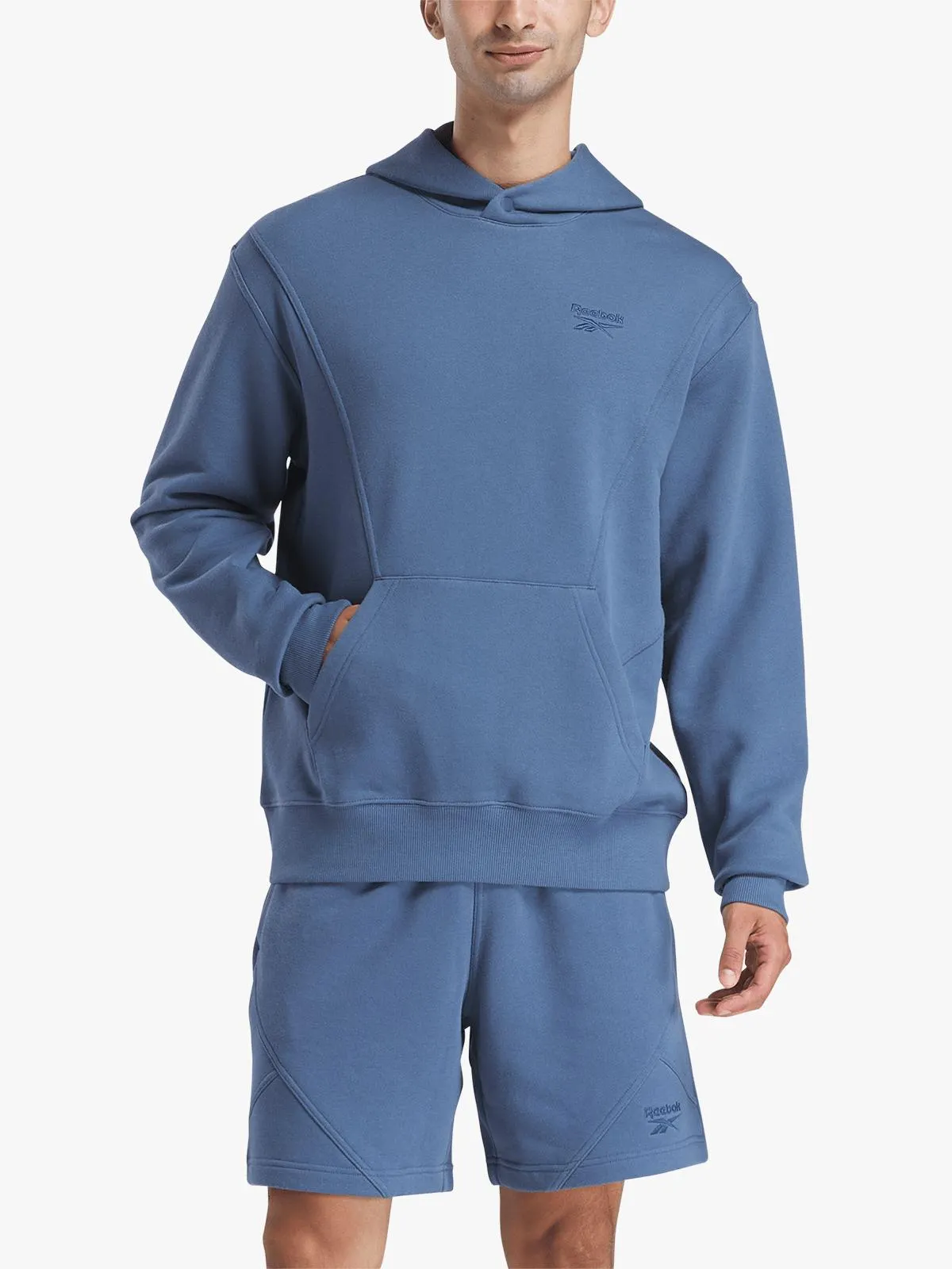Reebok Men's Icon Elements Blue Hoodie