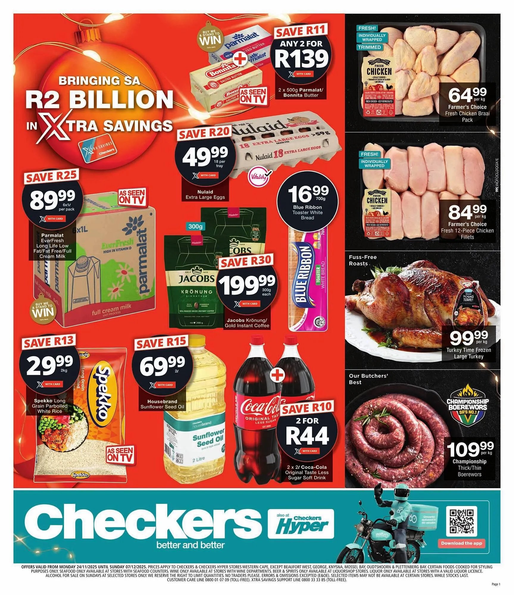 Checkers catalogue from 24 November to 7 December 2025 - Catalogue Page 1