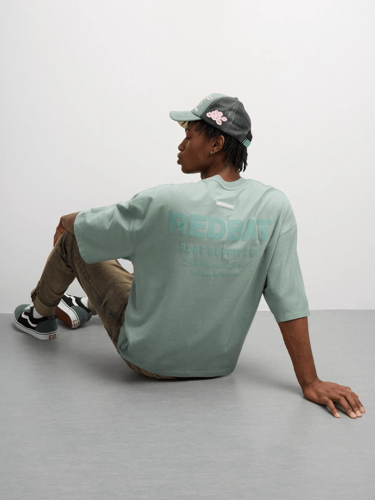 Redbat Classics Men's Boxy HD Green T-shirt