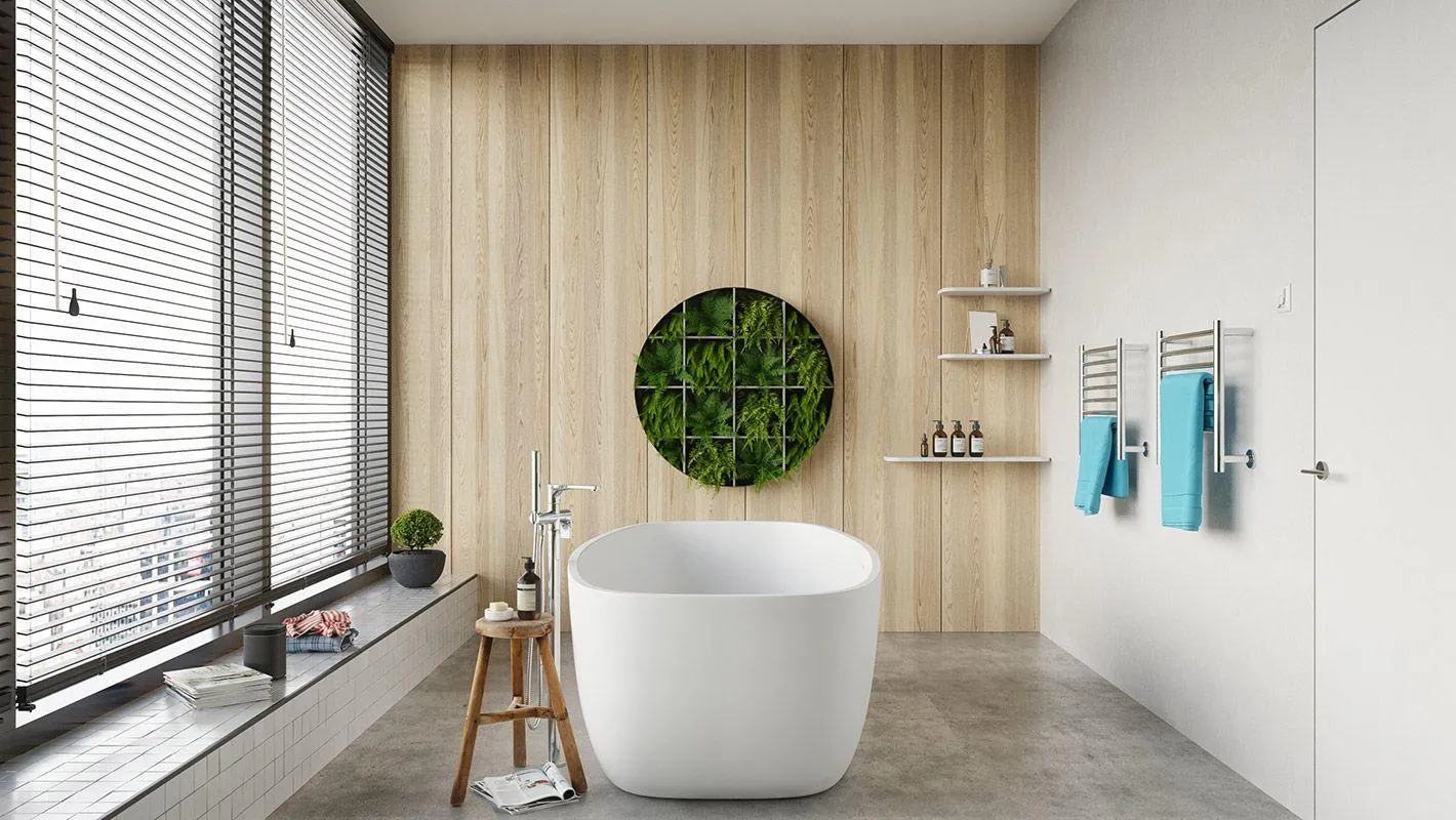 Jeeves Classic H Brushed Stainless Steel Heated Rail 460 x 400mm