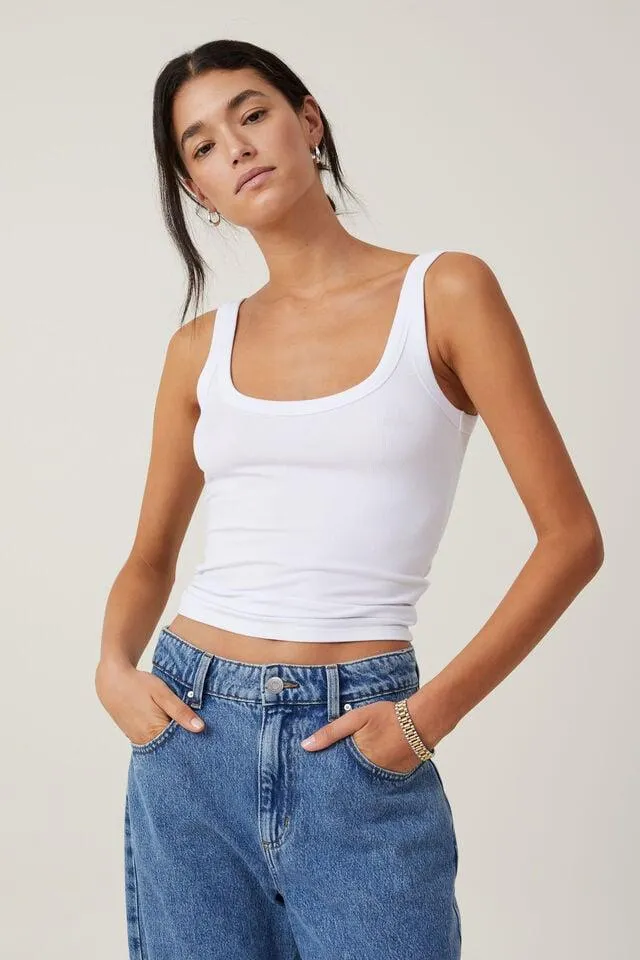 Staple Rib Double Scoop Tank