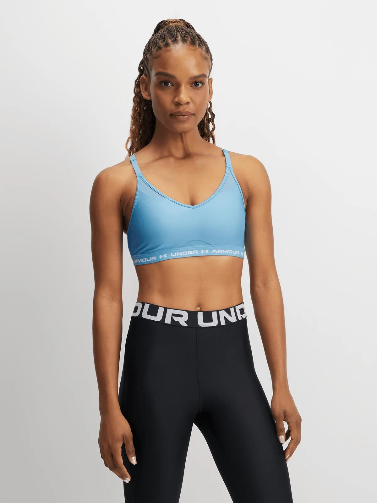 Under Armour Womens Crossback Blue Sports Bra