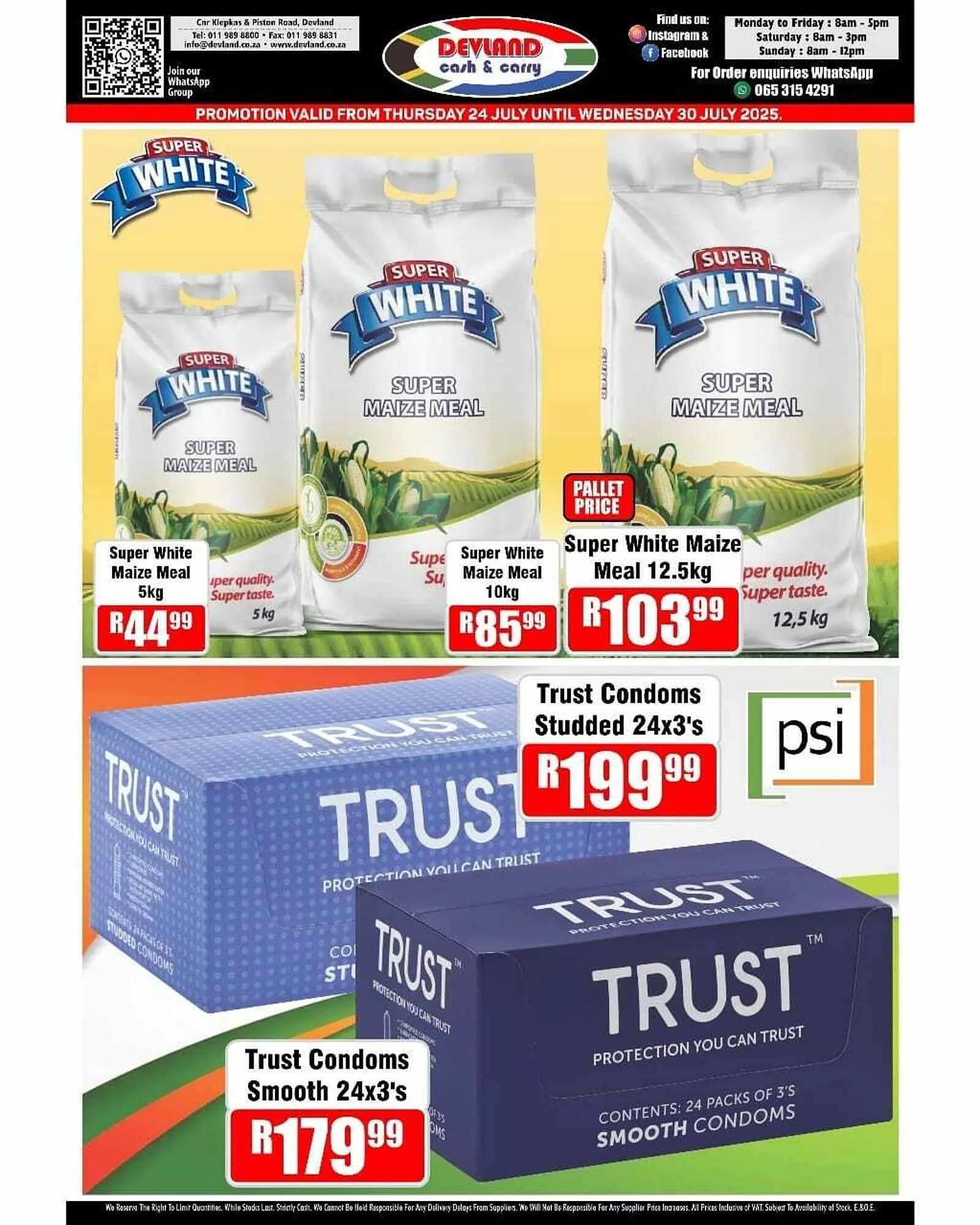 Devland Cash And Carry catalogue from 24 July to 30 July 2025 - Catalogue Page 1