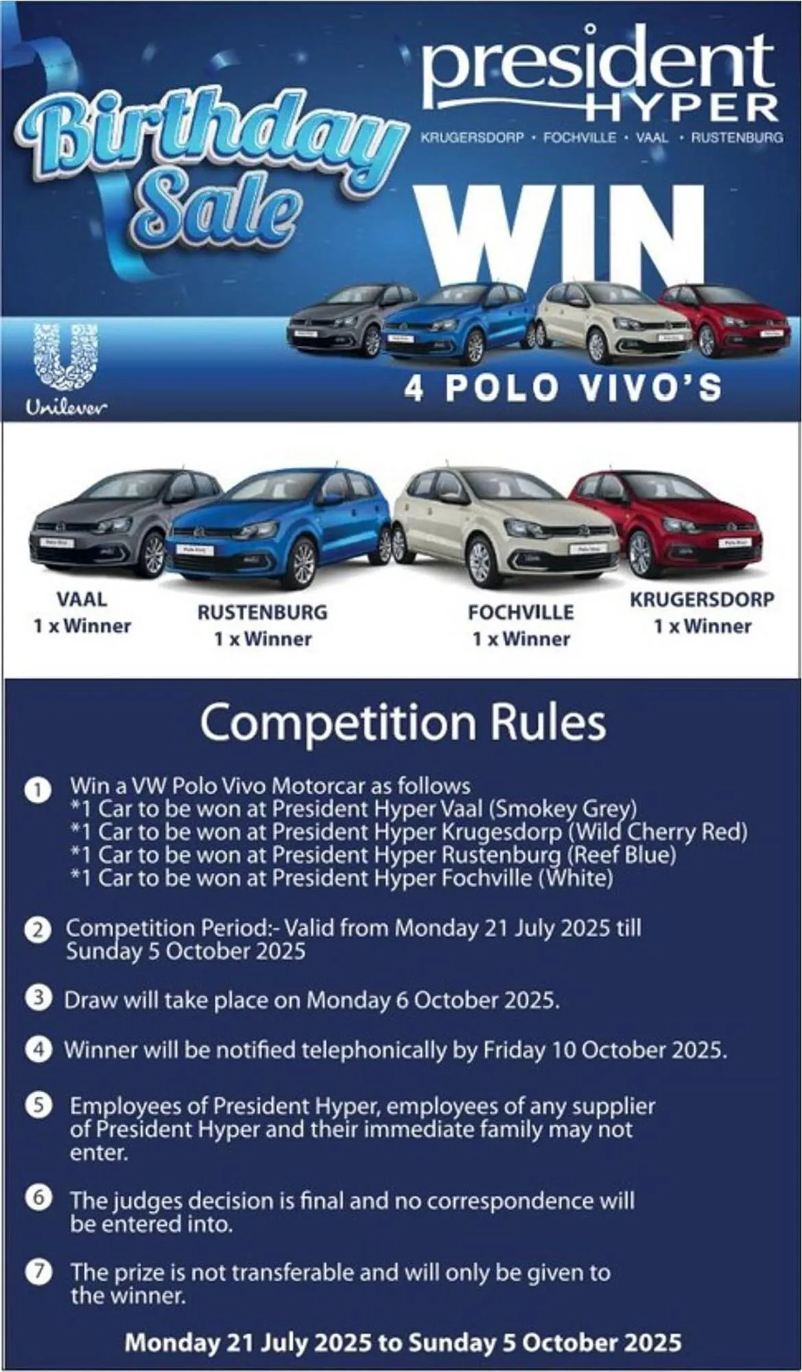 President Hyper catalogue from 21 July to 5 October 2025 - Catalogue Page 1