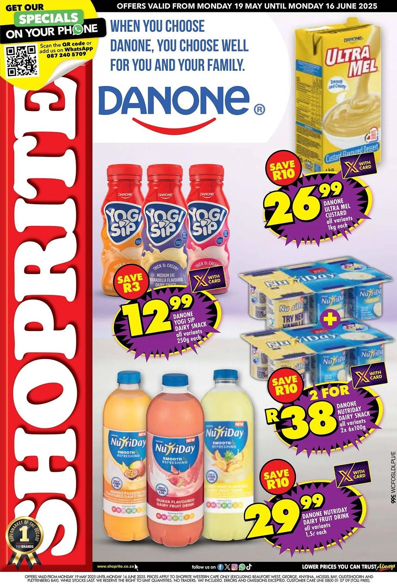 Shoprite catalogue from 19 May to 16 June 2025 - Catalogue Page 1