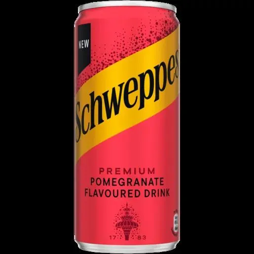 Schweppes Pomegranate Flavoured Soft Drink 300ml