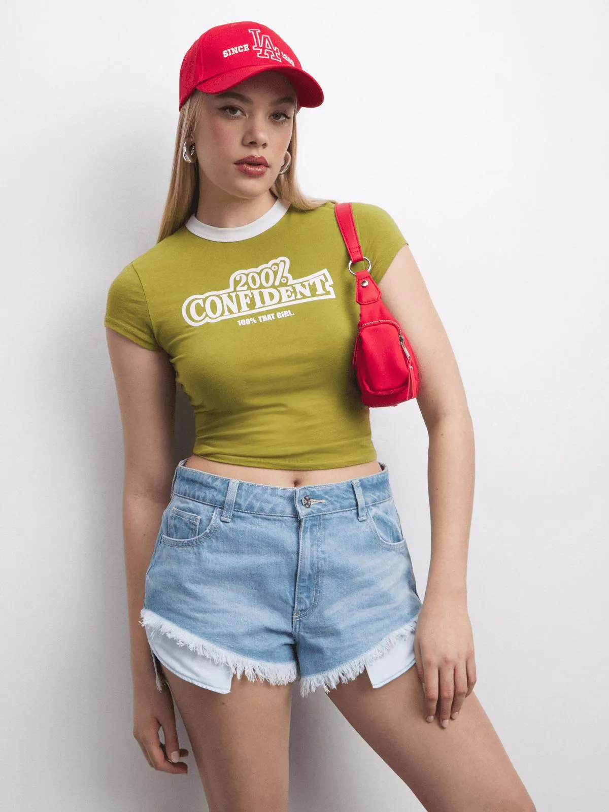 The FIX Women's Light Wash Rip & Repair Mini Denim Shorts