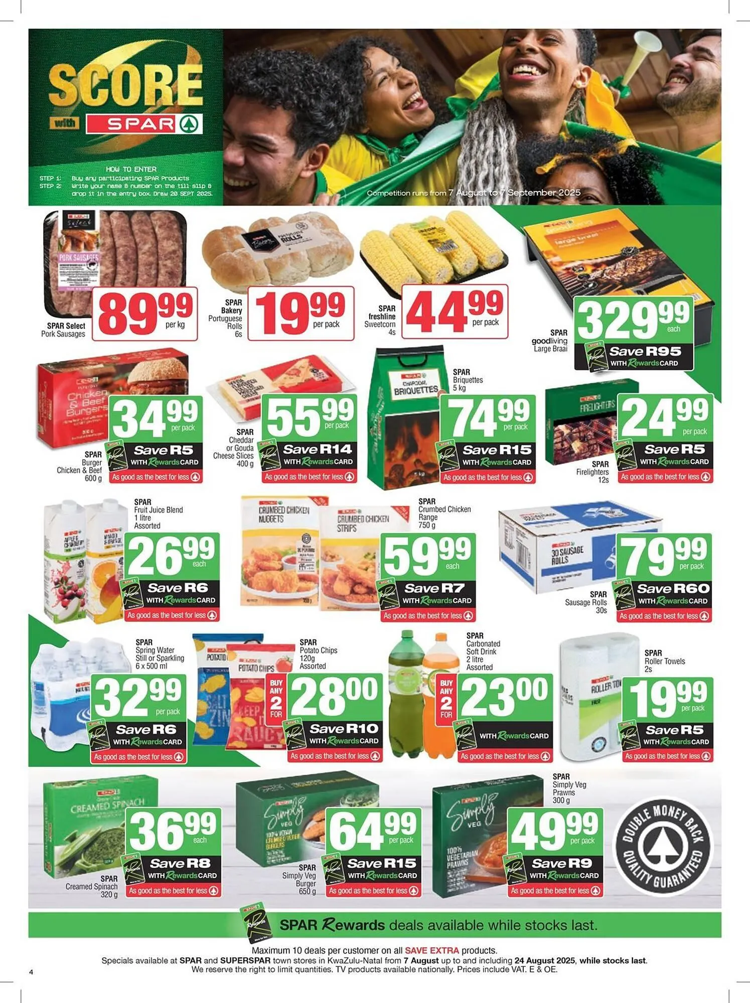 KwikSpar catalogue from 7 August to 24 August 2025 - Catalogue Page 4