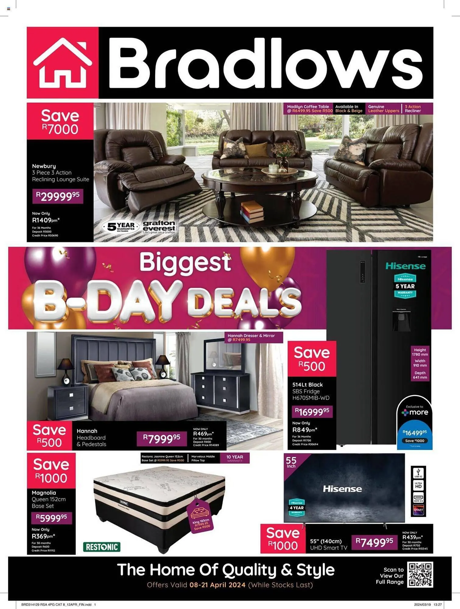 Bradlows catalogue from 8 April to 21 April 2024 - Catalogue Page 1