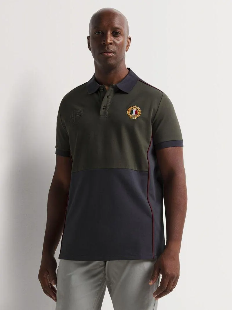 Fabiani Men's Colourblock Fatigue Polo