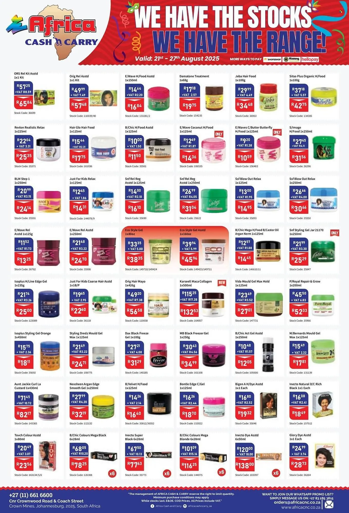 Africa Cash and Carry catalogue from 21 August to 27 August 2025 - Catalogue Page 2