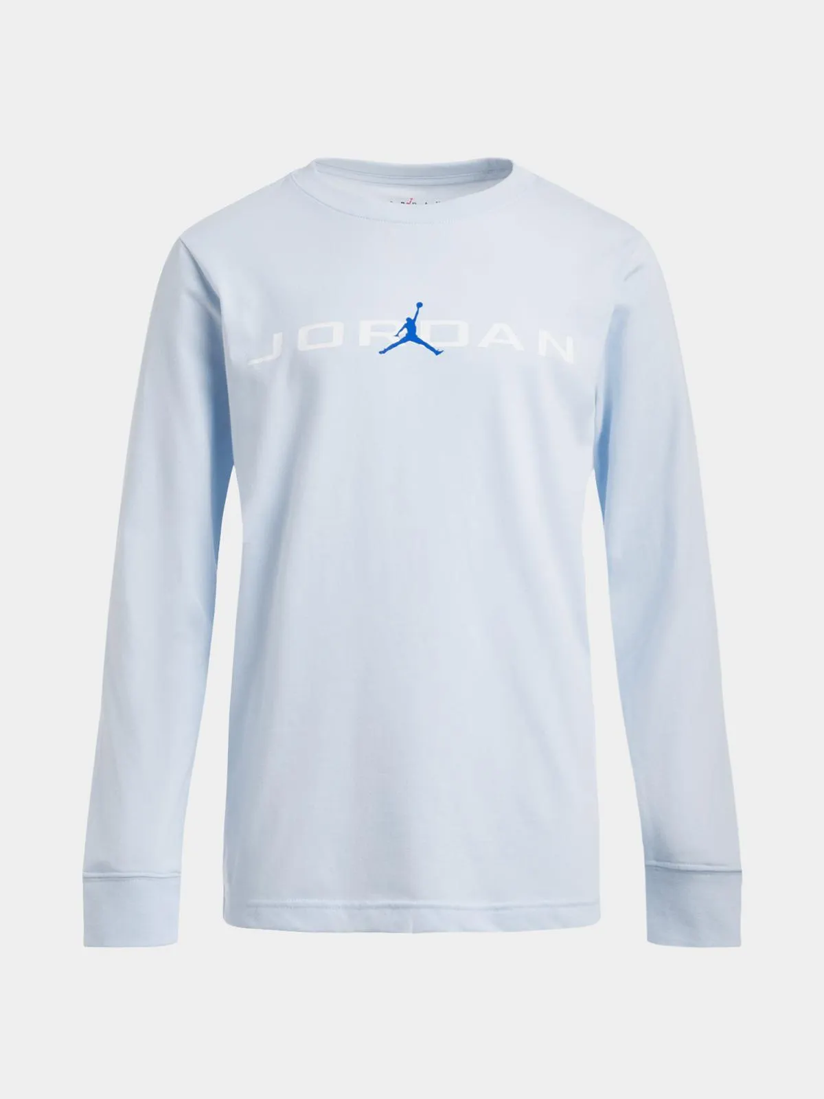 Jordan Unisex Youth Baseline Long Sleeve Blue T-Shirt