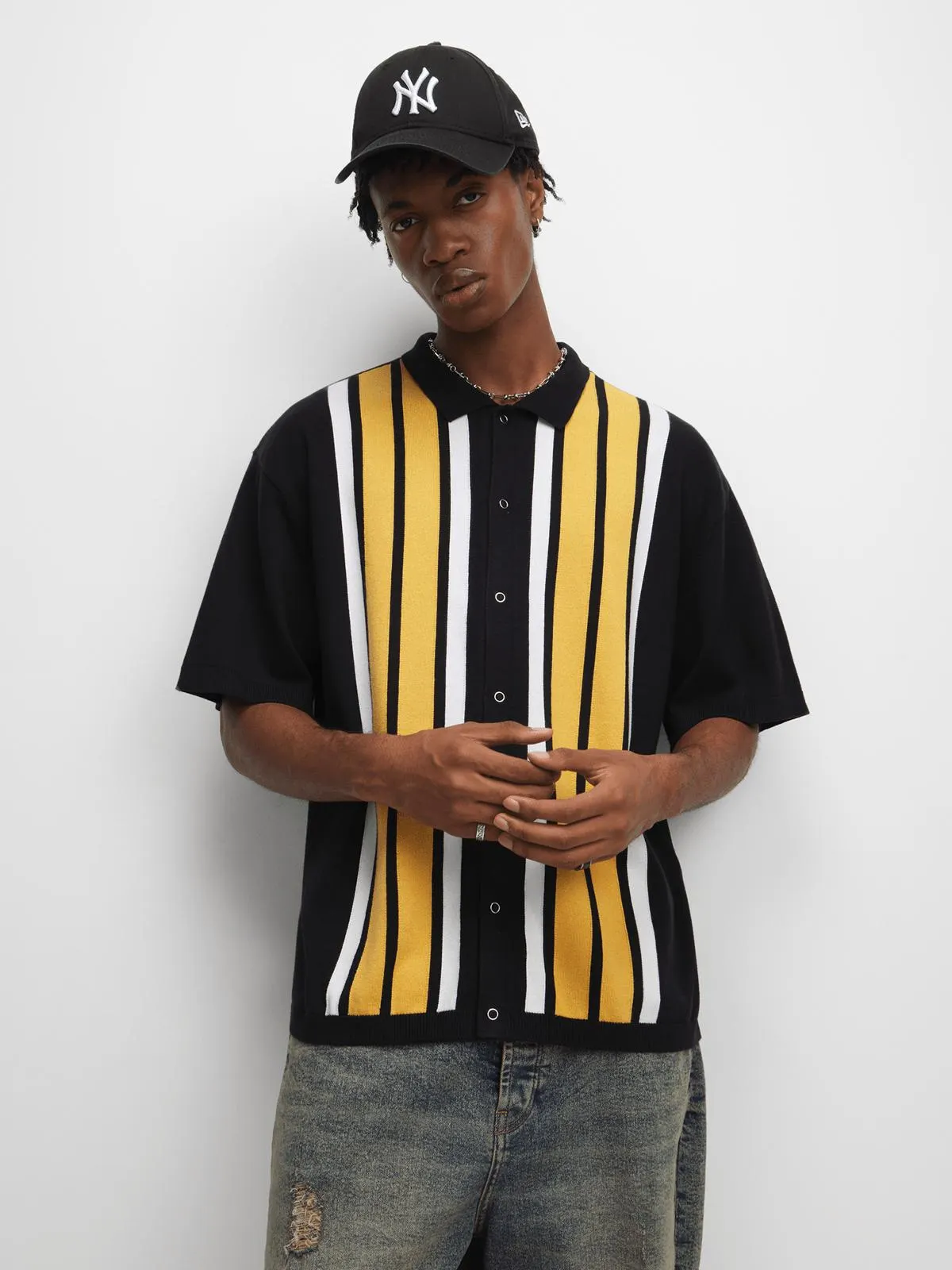 Redbat Men's Black Knit Shirt