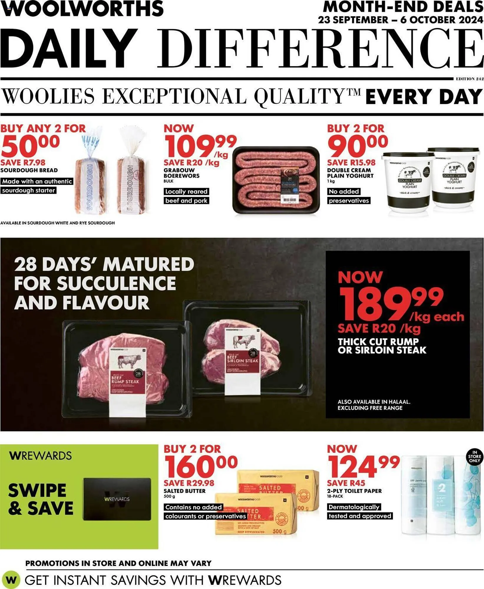 Woolworths catalogue from 23 September to 6 October 2024 - Catalogue Page 1