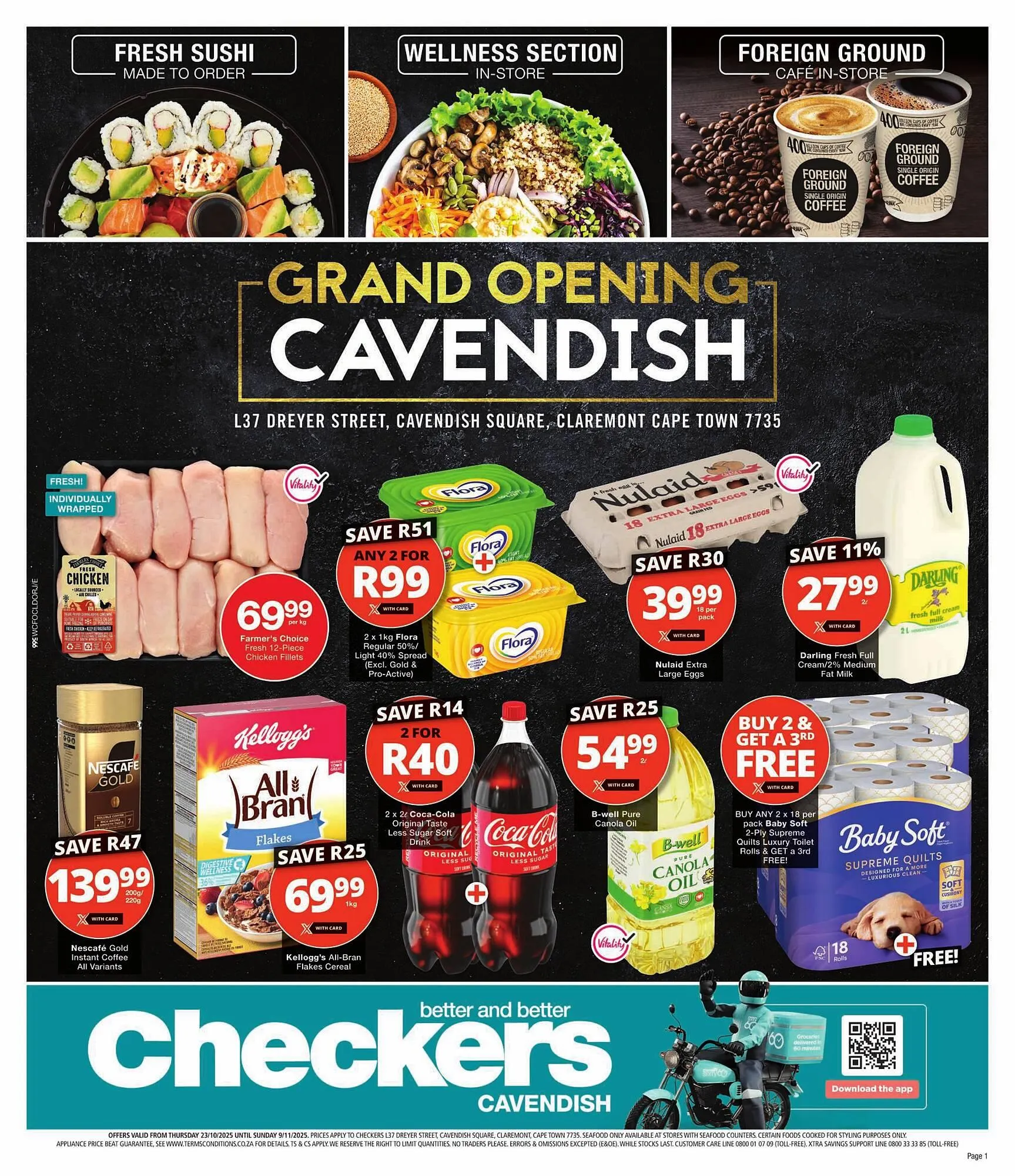 Checkers catalogue from 23 October to 9 November 2025 - Catalogue Page 1