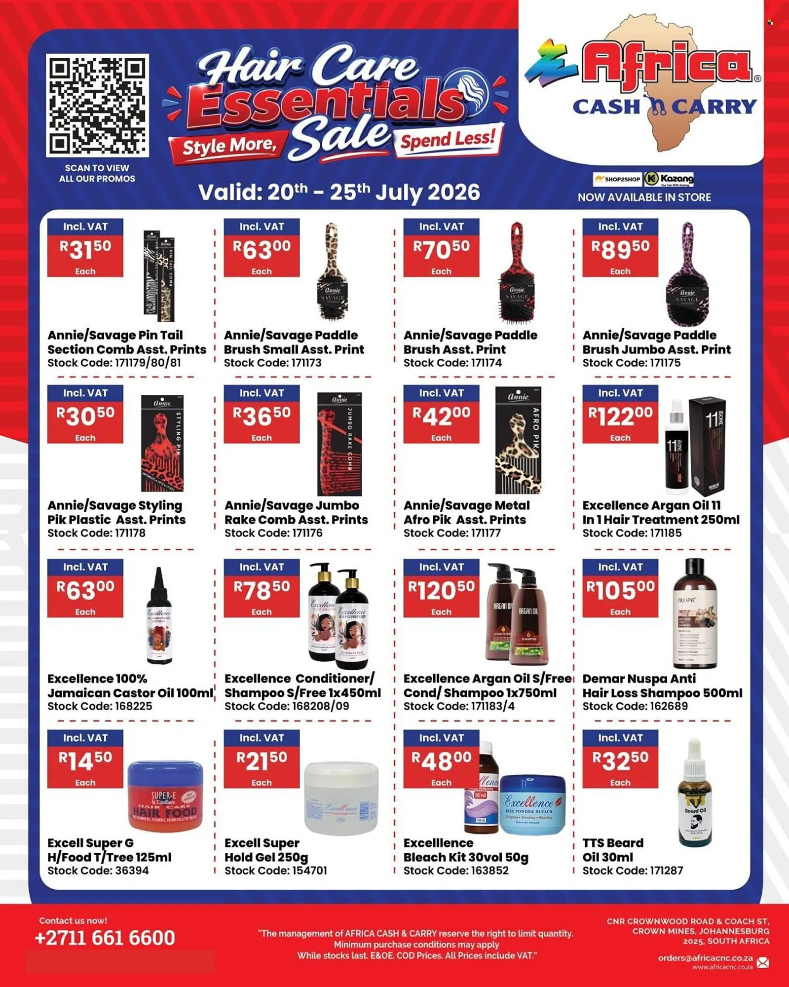 Africa Cash and Carry catalogue from 20 July to 25 July 2026 - Catalogue Page 1