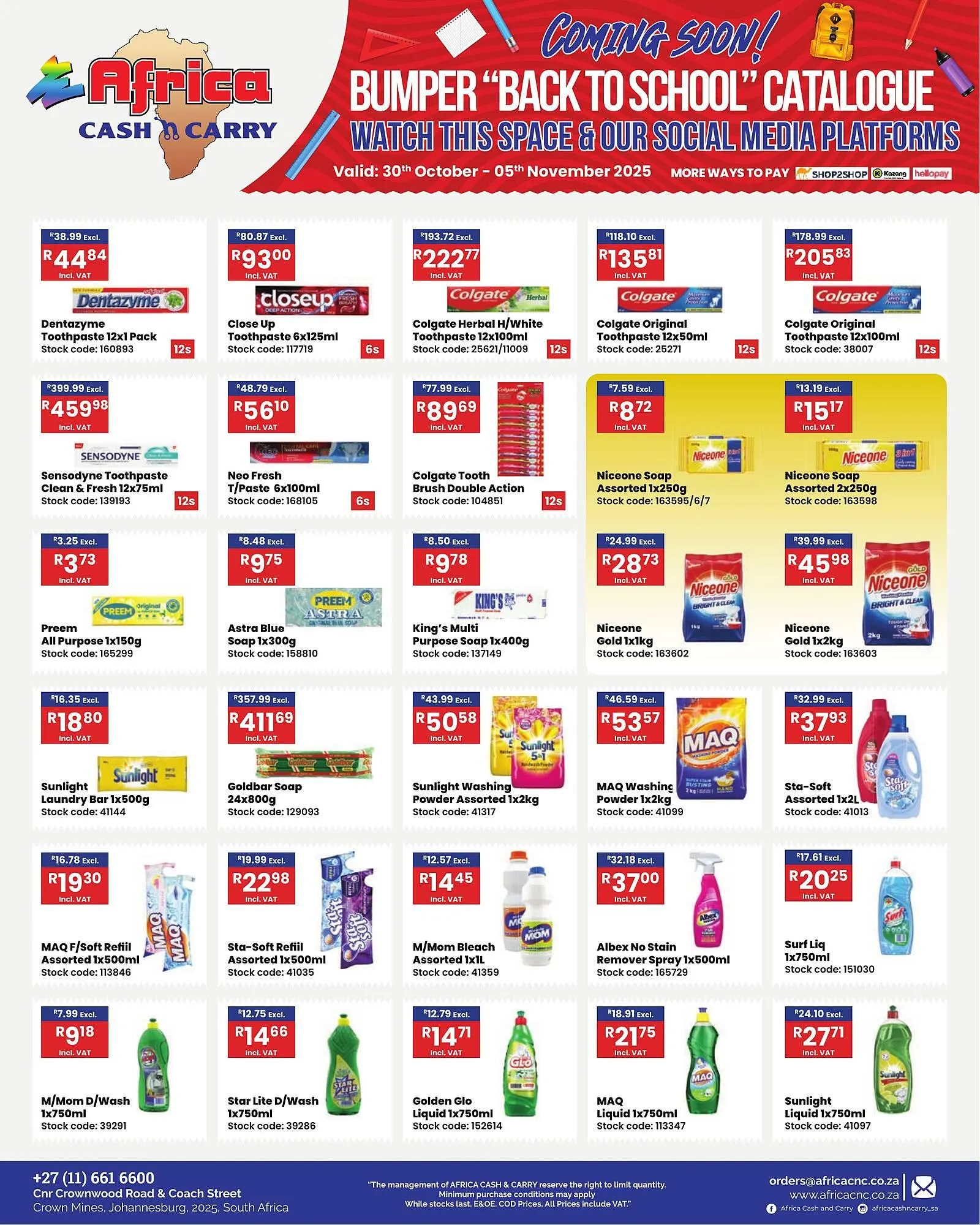 Africa Cash and Carry catalogue from 30 October to 5 November 2025 - Catalogue Page 11