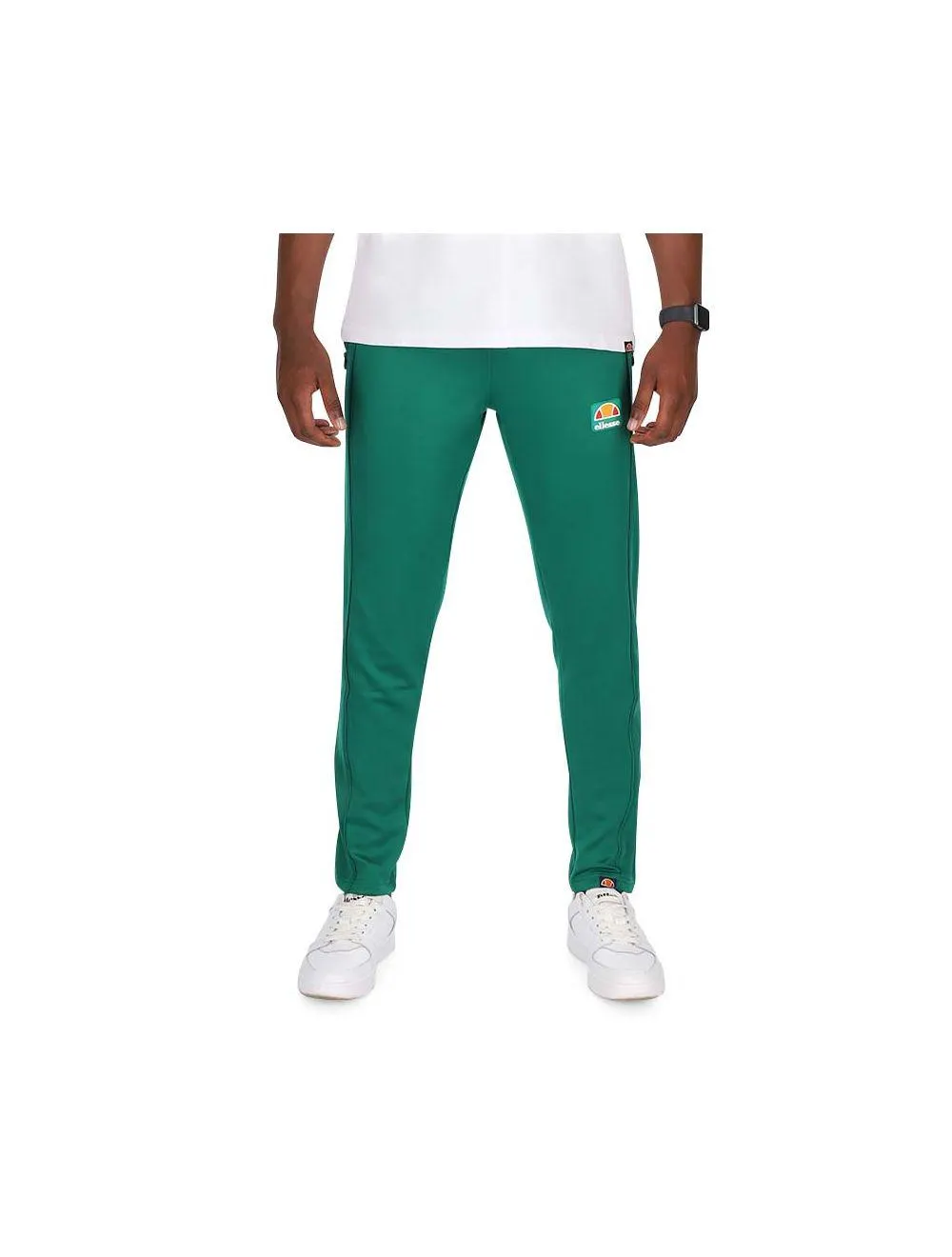 Ellesse Side Leg Piping Detail Mens Trackpants Green