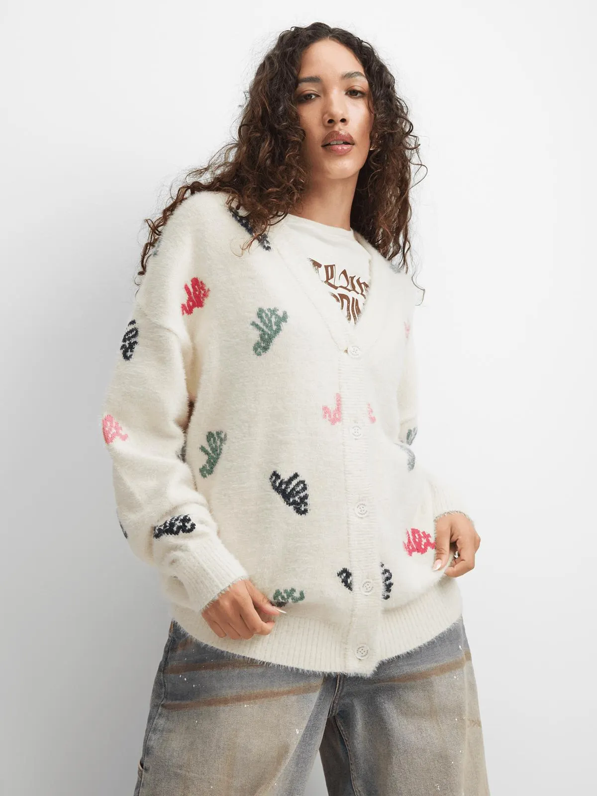 Redbat Women's Multicolour Cardigan