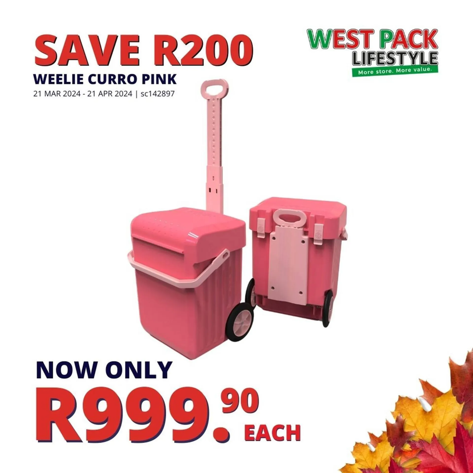 West Pack Lifestyle catalogue from 27 March to 21 April 2024 - Catalogue Page 21