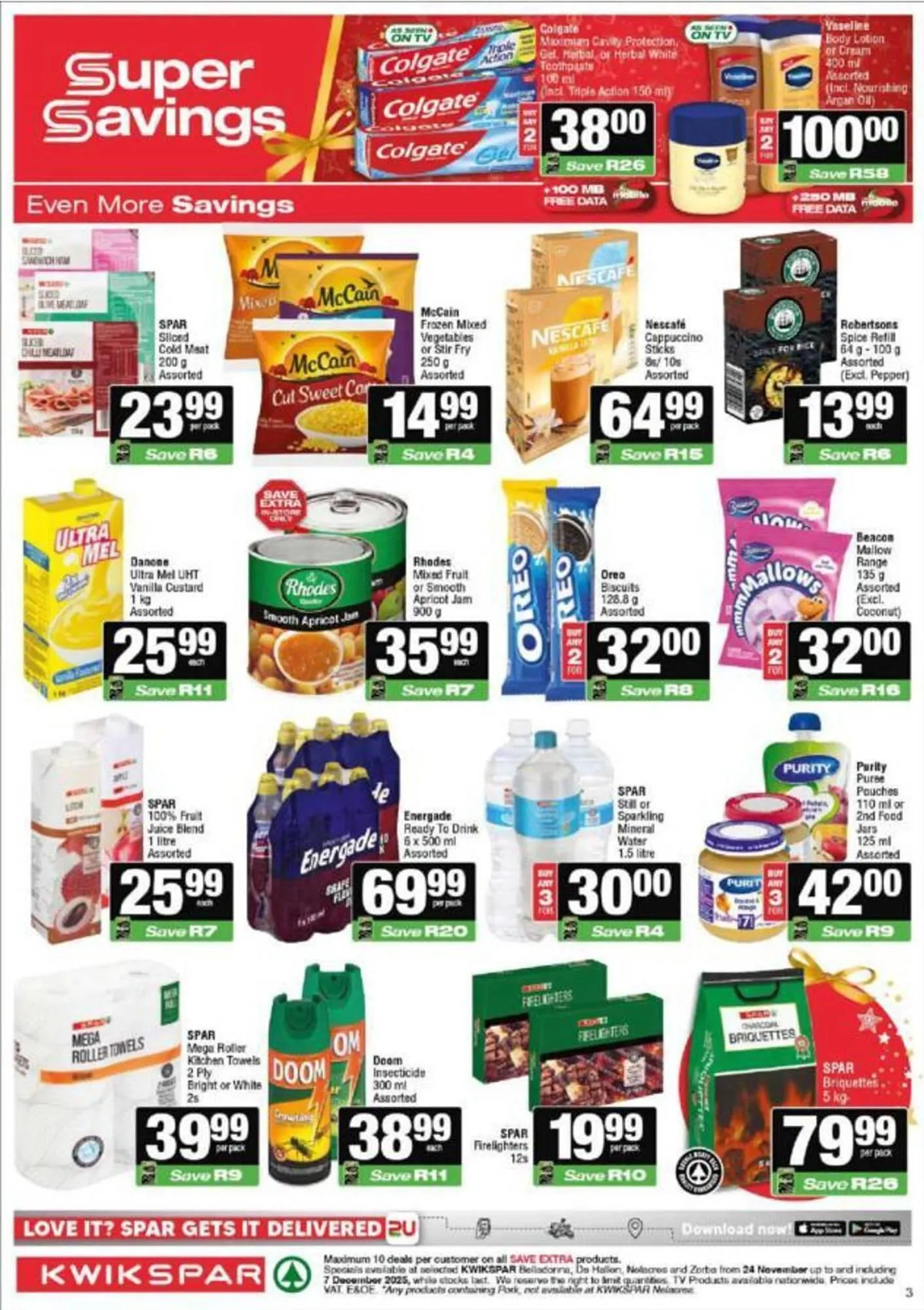KwikSpar catalogue from 24 November to 7 December 2025 - Catalogue Page 3