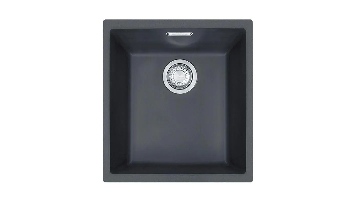 Franke Sirius Carbon Black Tectonite Undermount Kitchen Sink 365 x 440 x 200mm
