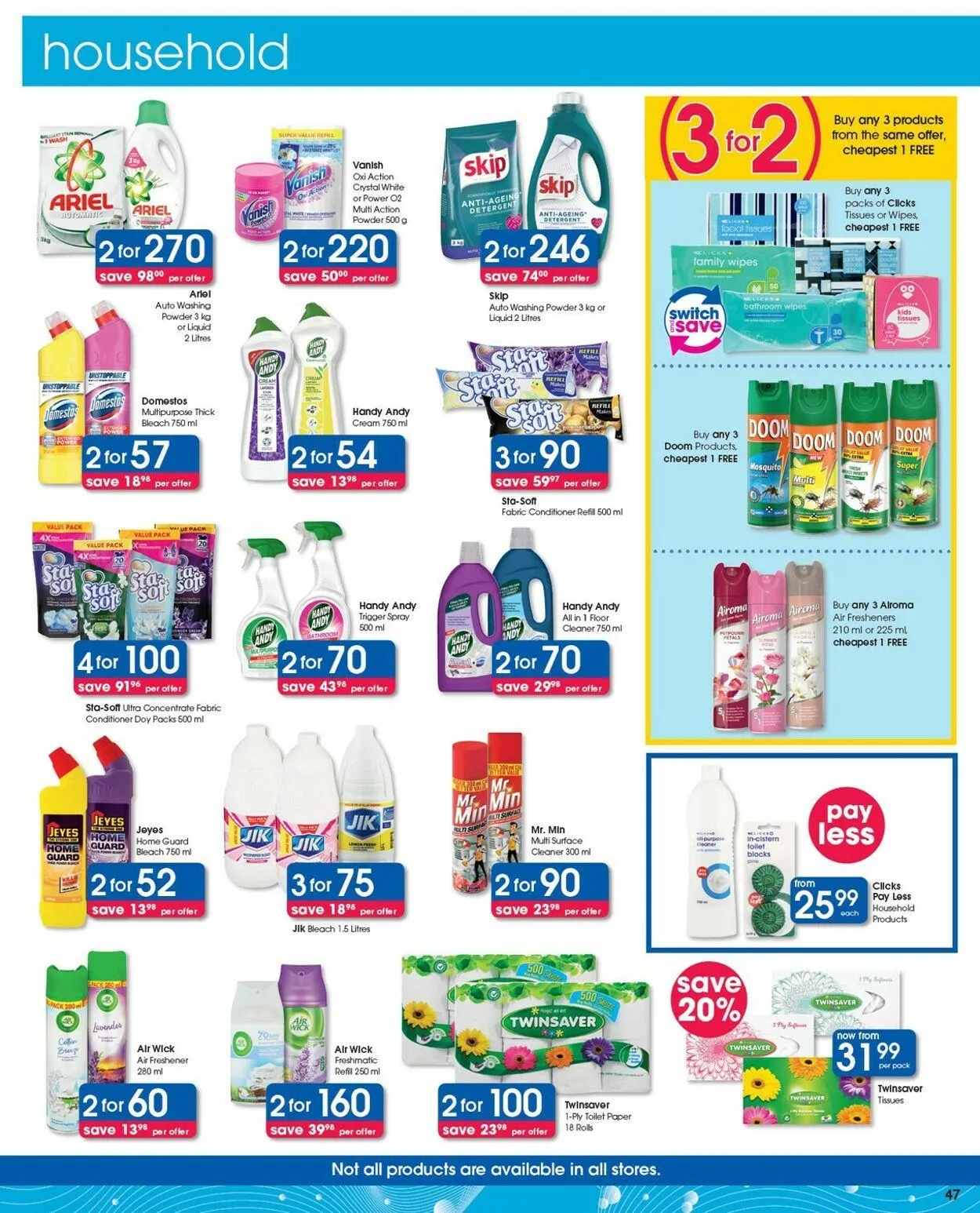 Clicks Current catalogue from 29 July to 12 August 2025 - Catalogue Page 47