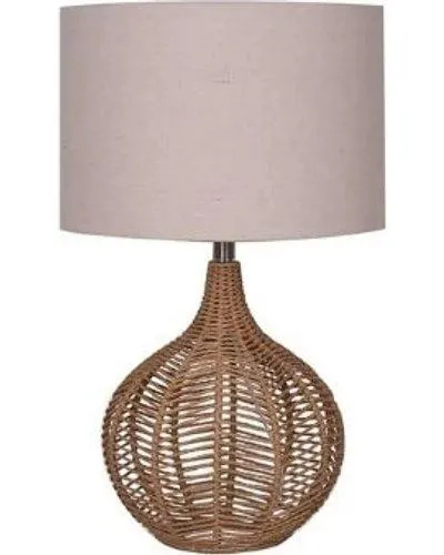 Lamp Table-linen Rope-cream Fabric Shade