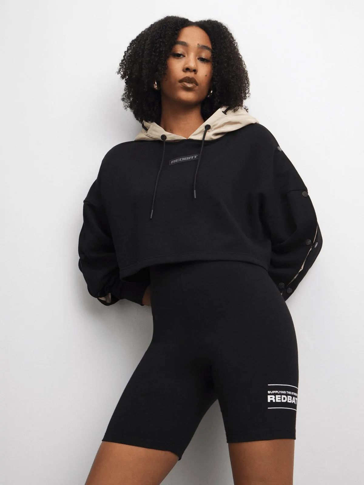 Redbat Women's Black Cycling Shorts