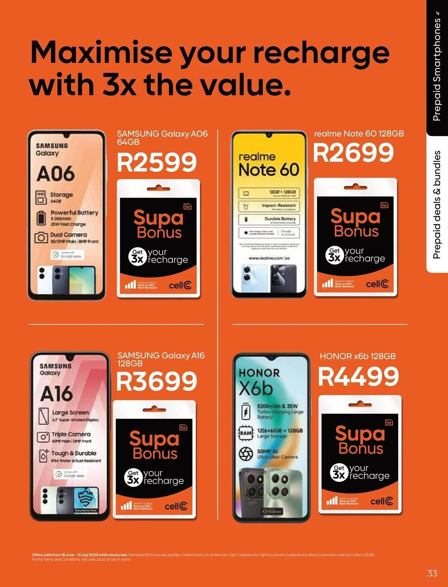 Cell C catalogue from 18 June to 31 July 2025 - Catalogue Page 33