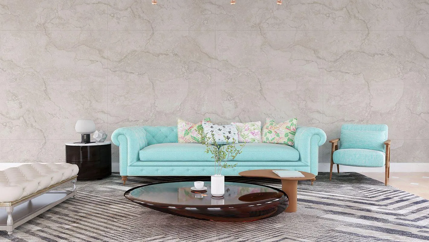 Rapulano Gris Endless Carving Rectified Glazed Matt Porcelain Tile 600 x 1200mm