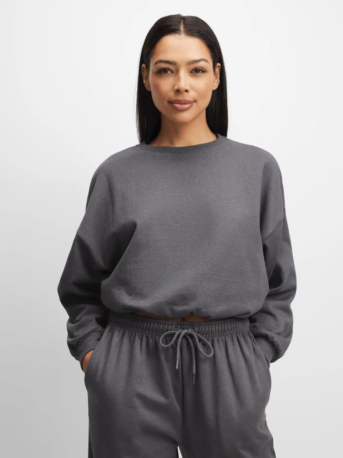 Jet Women's Charcoal Ballon Active Top