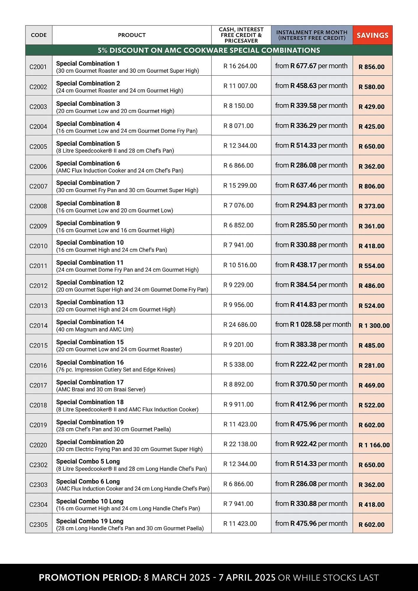 AMC Cookware catalogue from 8 March to 7 April 2025 - Catalogue Page 8