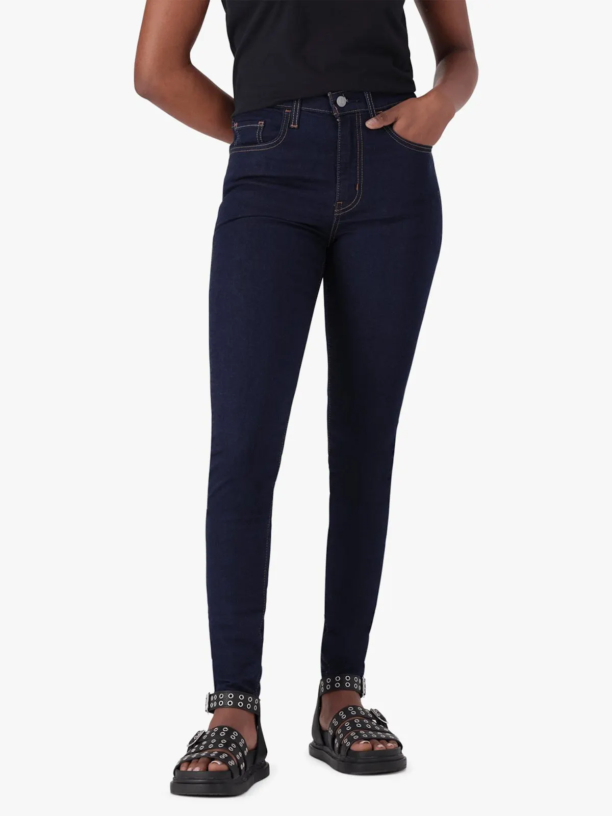 Women's Levi's 720 Hirise Superskinny Z Dark Wash Jeans