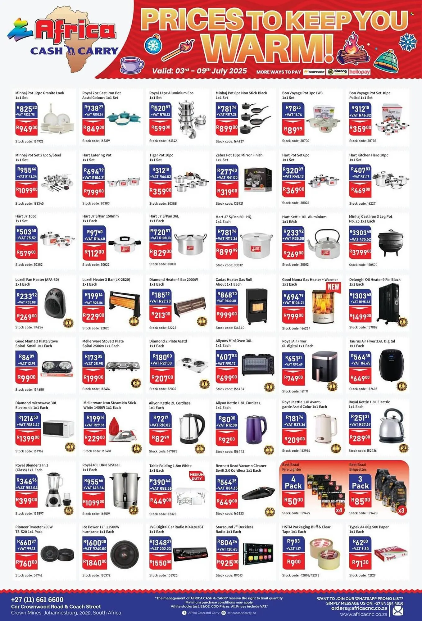 Africa Cash and Carry catalogue from 3 July to 9 July 2025 - Catalogue Page 9