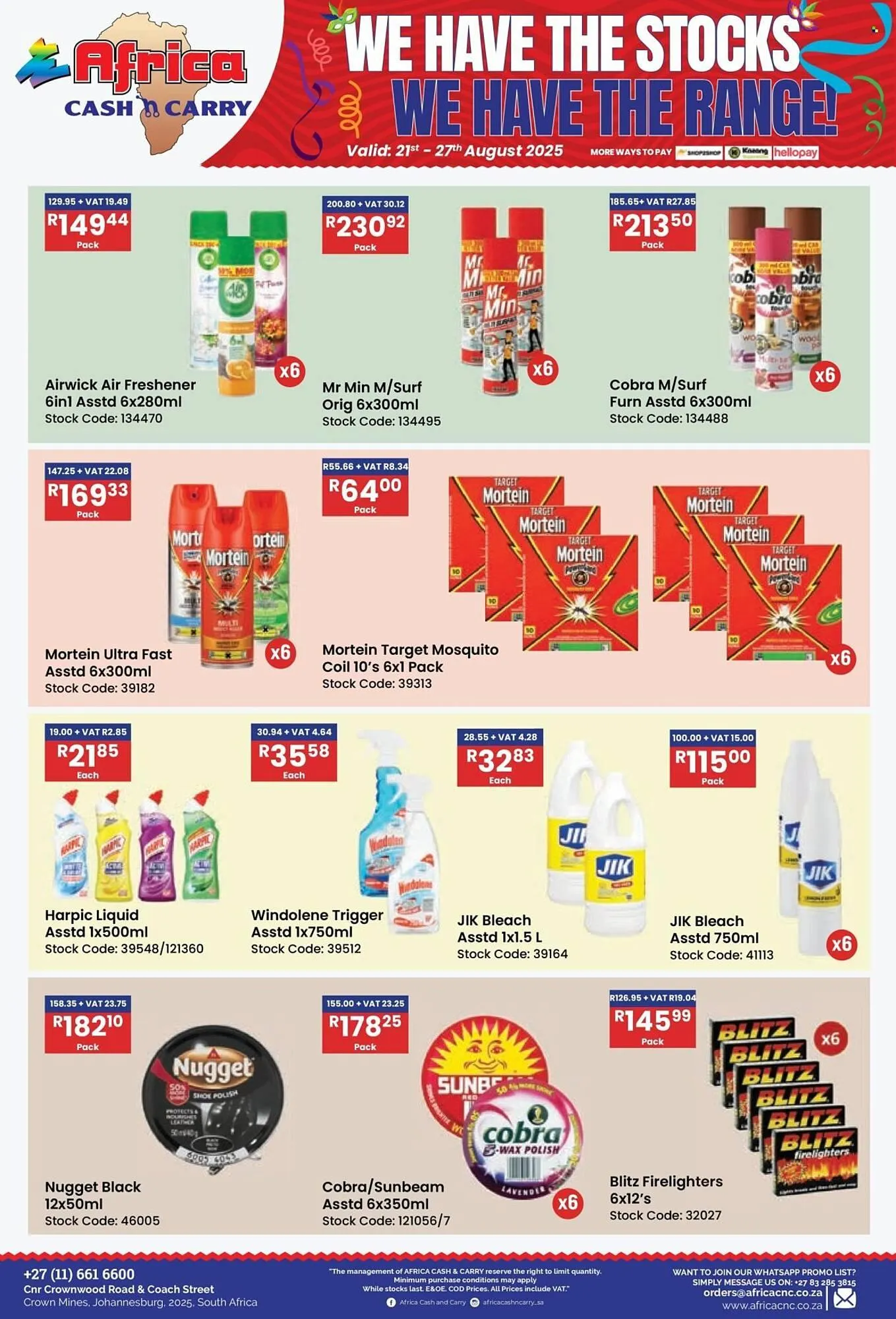 Africa Cash and Carry catalogue from 21 August to 27 August 2025 - Catalogue Page 34