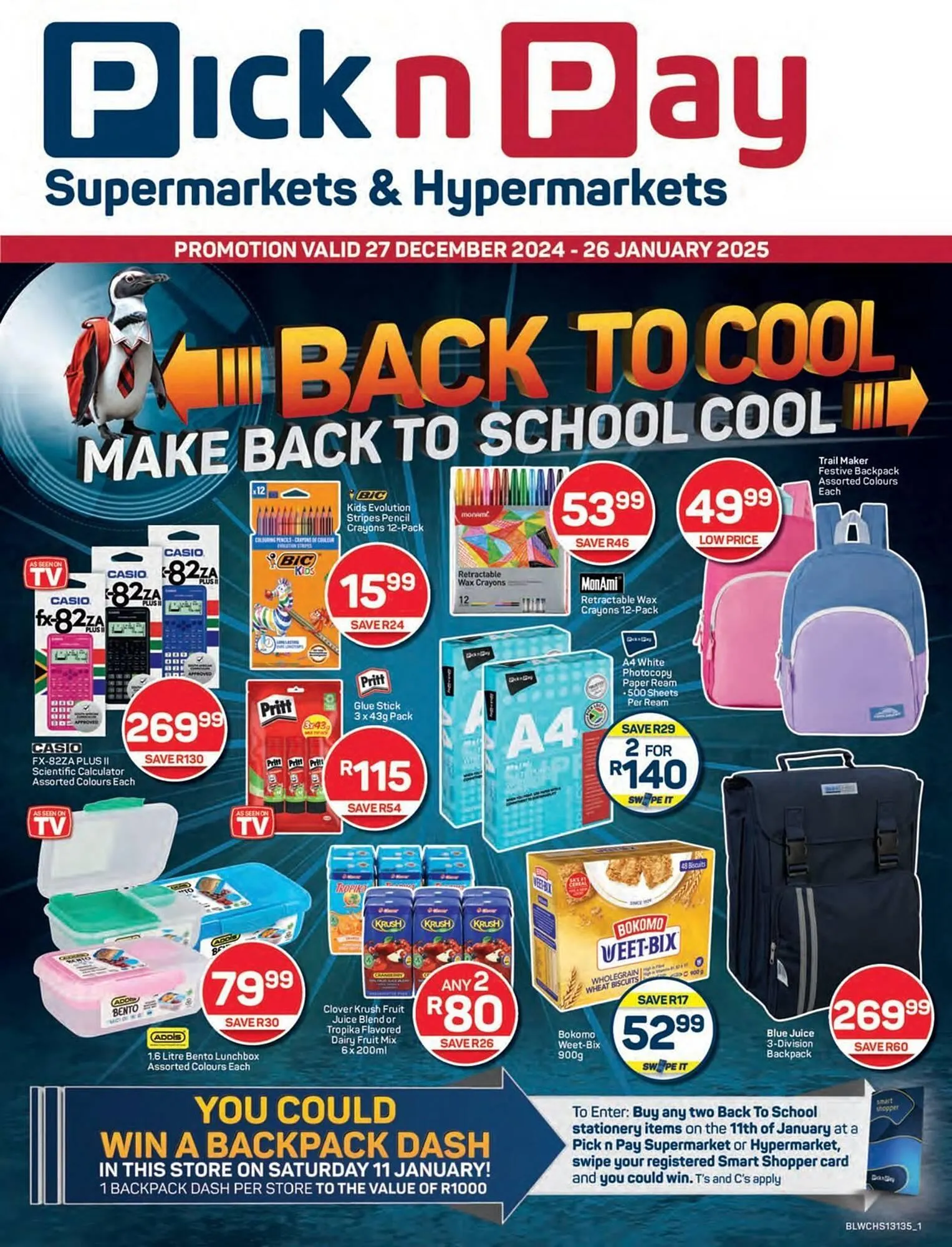 Pick n Pay catalogue from 27 December to 26 January 2025 - Catalogue Page 1