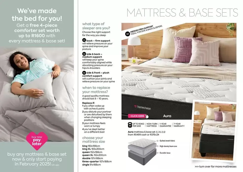 Buy any mattress & base set today and only pay in February from 3 October to 19 December 2024 - Catalogue Page 2